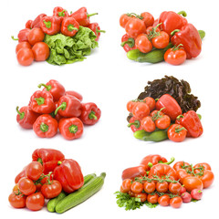 fresh vegetables  - collage