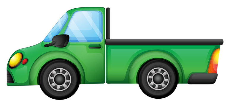 A green truck