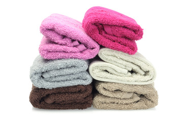 Fototapeta na wymiar Colorful Face Towels