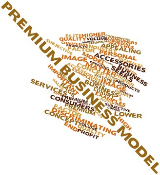Word cloud for Premium business model