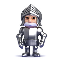 Knight stands sentry duty