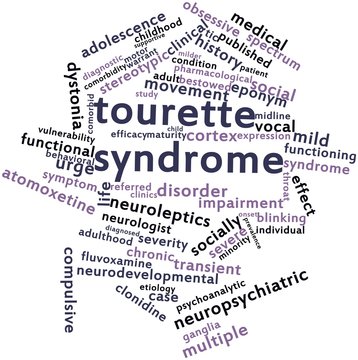 Word cloud for Tourette syndrome