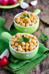 Boiled chickpeas