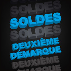 Soldes deuxième démarque 3D