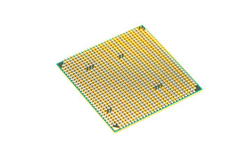Computer processor (CPU), isolated on white background