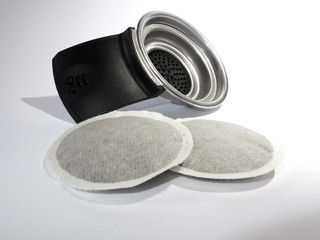 zweifacher Kaffeepadhalter