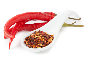 Chili pepper isolated on white background III