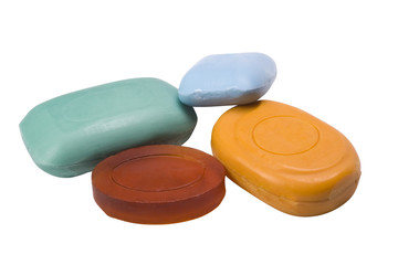 Close-up of bars of soap