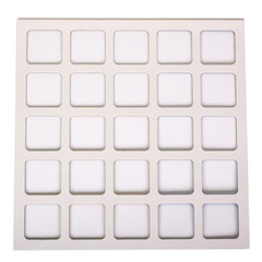 Close-up of a cut out frame