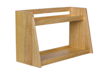 Close-up of a wooden rack
