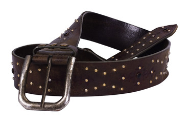 Close-up of a leather belt