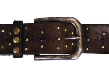 Close-up of a leather belt