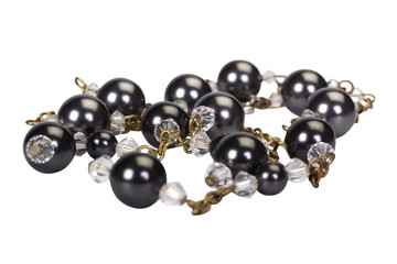 Close-up of a beaded necklace