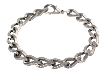 Close-up of a bracelet made from metal