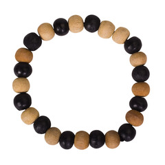 Close-up of a bracelet made from beads