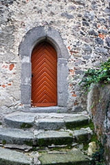 Fototapeta na wymiar Drzwi do wieży w zamku