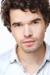 Naklejka premium Close Up Portrait of an Attractive Man