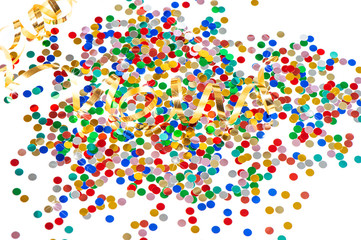 colorful party decorationwith assorted confetti