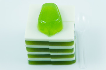 Green tea jelly
