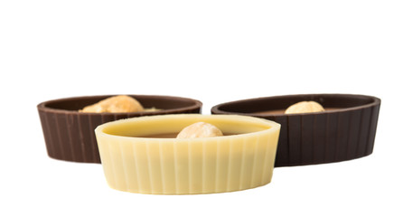 chocolate candy isolated