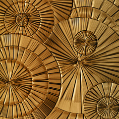 abstract copper round pattern