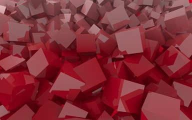 Dark red  database    different Cube Background ''