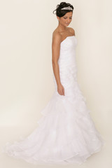 Fototapeta premium Braut mit Krone im Haar