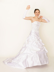 Fototapeta premium jubelnde Braut