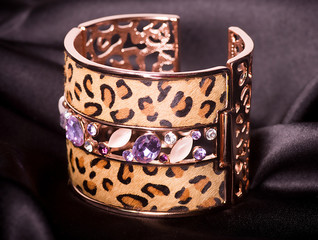 Beautiful jewelry on background