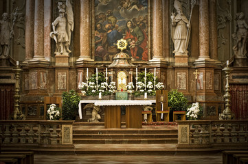 Altar in an Abbey in Austria - 48638593