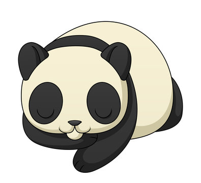 Sleeping Cartoon Panda