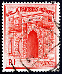 Postage stamp Pakistan 1963 Small Golden Mosque, Bangladesh