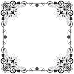 Vintage vector frame