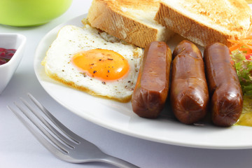 Sausages and egg - Würstchen mit Ei