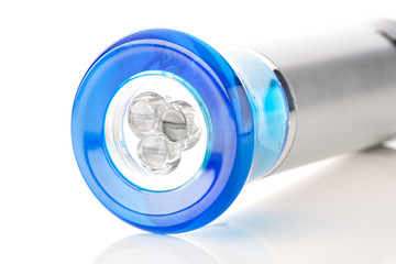 Blue LED flashlight