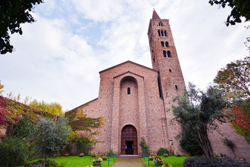 view of antique basilica San Giovanni Evangelista in Ravenna