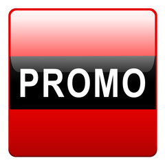 Bouton rouge noir promo