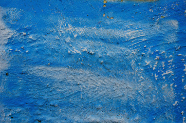 blue painted wall background