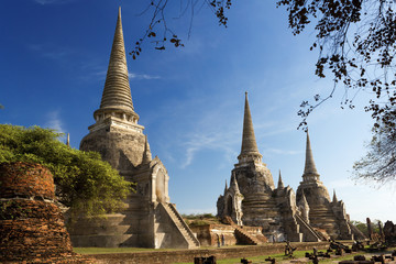 Fototapeta premium Wat Phra Sri Sanphet Temple, Ayutthaya, Thailand