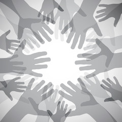 Teamwork rainbow # Vector