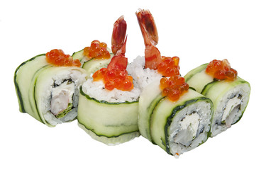 Роллы с креветками