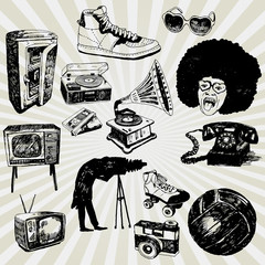 Some Vintage Things Hand Drawn - 48654520