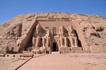Selbstklebende Fototapete Ägypten Der Große Tempel von Abu Simbel, Ägypten