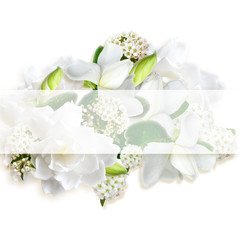 フラワーアレンジメント中心テキスト