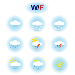 Obraz premium weather icons