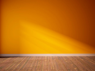 orange empty interior