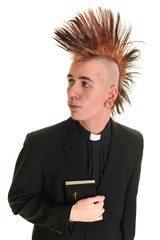 Happy young priest