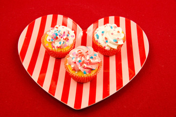 Valentine's day cupcake