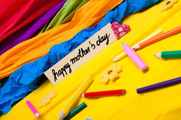 bunter hintergrund von kindern zum muttertag