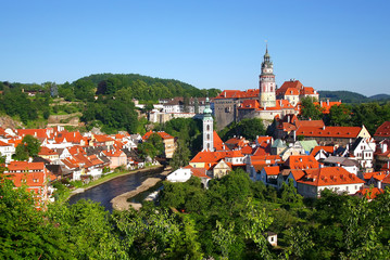Obraz premium Historic city of Cesky Krumlov (Czech Republic)